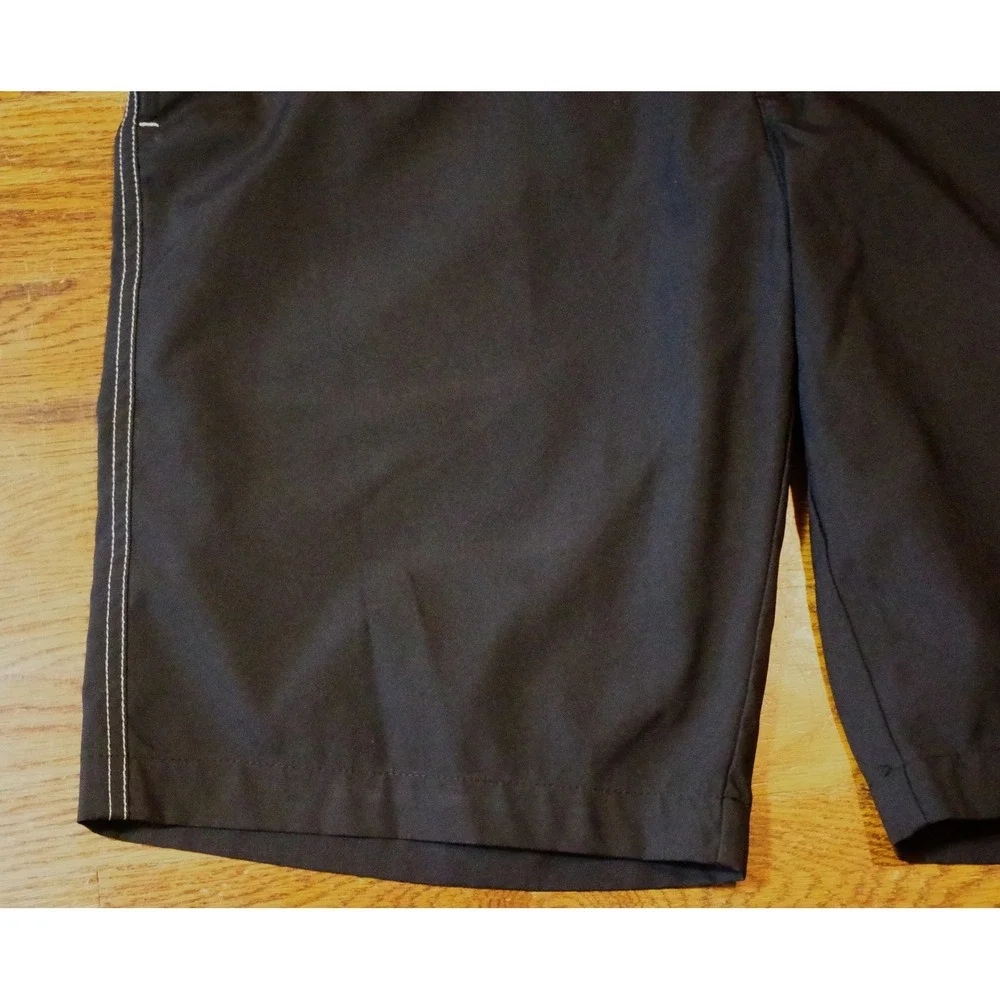Ping Mens Golf Shorts Black Performance Flat Front Contrast Stitch Size 34